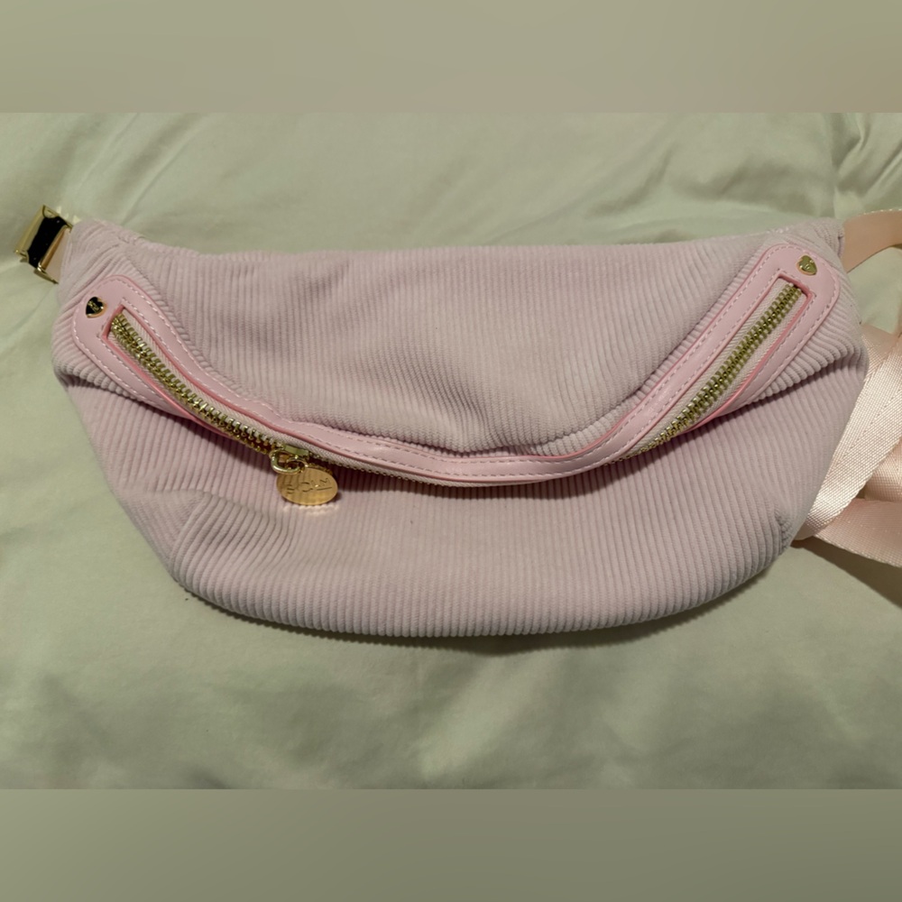 stoney clover ribbed light pink jumbo fanny